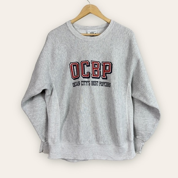 Vintage Other - Vintage 90’s Johnson’s Popcorn Distressed Sweatshirt Size Large Ocean City NJ